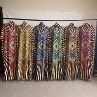 Nouvelle Collection 2025 – Vêtement Ethnique Kanga Grande Taille Tendance – Tenue Traditionnelle Africaine Respirante Printemps/Automne avec Imprimé Diamant Estival