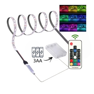 <span class=keywords><strong>Bande</strong></span> <span class=keywords><strong>LED</strong></span> 5050 RGB étanche de 0,1 m à 10 m, 5 V, avec télécommande, lumière intelligente colorée - Product Image 1