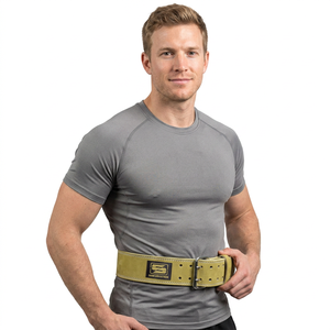 Ceinture de musculation unisexe SAAR INDUSTRIES WLB-59 en cuir véritable, 4 pouces, soutien lombaire, entraînement, logo personnalisé, fitness - Product Image 6
