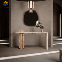 Table console d'entrée KT STONE, style nordique minimaliste, imperméable, anti-poussière, élégante, décoration de la maison, marbre
