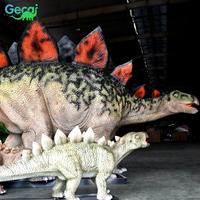 Parc de dinosaures Gecai Primeval - Modèle de stégosaure animatronique grandeur nature à vendre