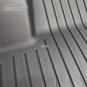 Tapis de sol de voiture 3D SONSANG TPE pour Tesla Model 3/Y 2023, tapis de sol de voiture personnalisés pour l'avant et le <span class=keywords><strong>coffre</strong></span> arrière - Product Image 5