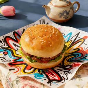 Food Grade Wax <b>Paper</b> <b>Grease</b> Resistant Hamburger Sandwich Rice Ball Chicken Wrap - Product Image 5