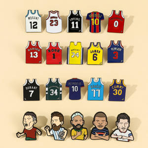 Hete Verkoop Voetbal Ster Metal Badge Cartoon Ster Kleding Hoed Badge Wereld C Manchester U Serie Broche - Product Image 3