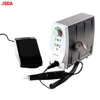 JDS71A Machine à manucure professionnelle populaire en plastique gris, perceuse à ongles portable, moteur à balais 35000 tr/min, prise US/Européenne, 85W, garantie 1 an