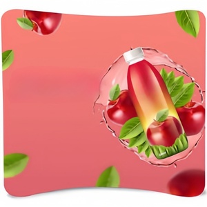 Aufrichtige Werbung für S-Form Tension Fabric Ausstellungs regale Aluminium rahmen 10 * 8ft Größe Gerade gebogene Designs für - Product Image 2