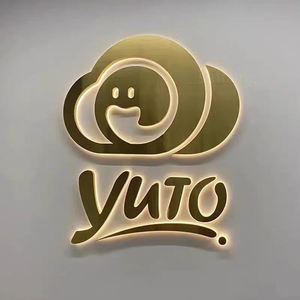 ป้ายไฟโลหะ LED แบบกำหนดเองสำหรับขายส่ง ป้ายไฟตัวอักษรโลโก้ 3 มิติ สำหรับโรงแรม บาร์ ห้างสรรพสินค้า บริษัท สวนสาธารณะ - Product Image 1