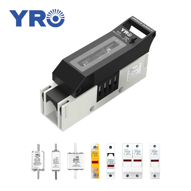 NH1 80A 125A 250A 12V-1000V PV DC Solar Fuse for Distribution Box Battery Fuse Holder 1P 2P 3P Fuse Switch Disconnector