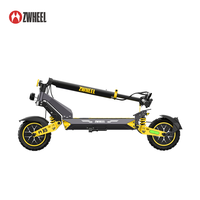 Trottinette électrique puissante 48V pour adultes, batterie au lithium ZSB2 10A, trottinette électrique pliable portable
