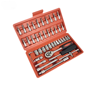 High Quality Full <b>Set</b> of 46 Pieces Durable Combination Wrench Socket <b>Set</b> <b>Complete</b> <b>Set</b> of Car Repair Tool Kit - Product Image 6