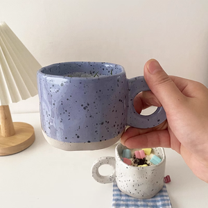 Cốc Cà Phê Bán Buôn Từ Nhà Máy Cốc Cà Phê Đồ Đá Cốc Cà Phê Thủ Công Bằng Gốm 10 <span class=keywords><strong>Oz</strong></span> Có Tay Cầm Cho <span class=keywords><strong>Latte</strong></span> - Product Image 4