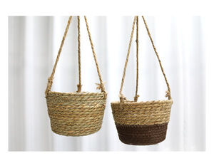 Cesta de Almacenamiento Tejida de Paja Sintética, Decorativa, Tipo Mimbre, para Macetas, al Precio Más Bajo de Fábrica - Product Image 6