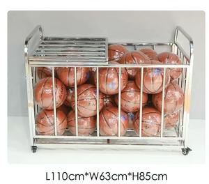 <span class=keywords><strong>Cage</strong></span> <span class=keywords><strong>de</strong></span> <span class=keywords><strong>basket</strong></span>-ball pliable en acier inoxydable chariot <span class=keywords><strong>de</strong></span> stockage <span class=keywords><strong>de</strong></span> sports <span class=keywords><strong>de</strong></span> plein air mobile pour le volley-ball <span class=keywords><strong>de</strong></span> football <span class=keywords><strong>de</strong></span> <span class=keywords><strong>basket</strong></span>-ball - Product Image 2