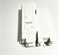 Boîte en carton rigide personnalisée avec logo, finition mate, pour emballage cosmétique, avec insert en EVA pour flacon de sérum, huile ou crème