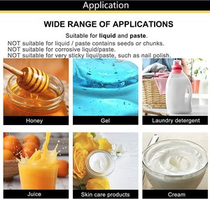 Machine de remplissage manuelle A03 la plus vendue pour huile et crème, remplissage de liquides de 50 ml pour l'emballage de boissons, trémie de 10 L pour sachets en verre - Product Image 6