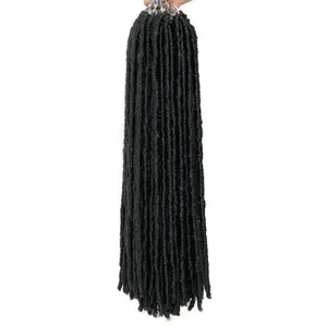 Synthetic Faux Locs Crochet Braiding Hair Extensions Dreadlocks Ombre Goddess Soft Straight Gypsy Locs Braids Hair