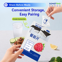 Complément alimentaire en comprimés pressés de haricot blanc, framboise et probiotiques, riche en fibres, 20g, en boîte, fourni par le fabricant