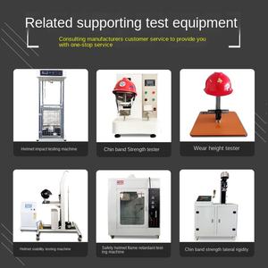 Testeur de résistance du mentonnière de casque de sécurité, <span class=keywords><strong>machine</strong></span> de test de rigidité latérale haute précision pour sangle mandibulaire et bande de mâchoire - Product Image 4
