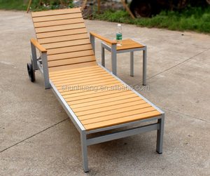 <span class=keywords><strong>Tumbona</strong></span> de madera plástica de Color marrón de aluminio para piscina al aire libre para jardín, restaurante, Hotel, Villa, <span class=keywords><strong>tumbona</strong></span> de playa, <span class=keywords><strong>tumbona</strong></span> - Product Image 3
