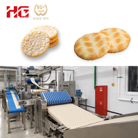Ligne de production de craquelins de riz entièrement automatique en acier inoxydable de la marque HG, ligne de production de snacks de riz, machine à gâteaux de riz neige