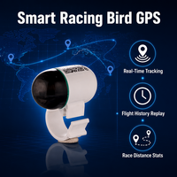 Rastreador GPS para carreras de loros y palomas, anillo con chip de PVC, ubicación en tiempo real, función de llamada Bluetooth, mapas Baidu, resistente al agua IP67, Android