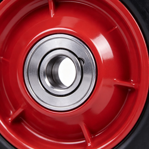 6x2 in Solid Rubber <b>Wheel</b> Anti Slip All Terrain Replacement <b>Wheel</b> with Ball Bearing for Lawn Mower Tool Cart Wheelbarrow - Product Image 5