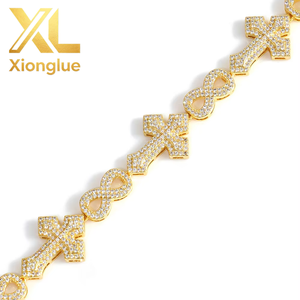 สร้อยคอเงินแท้ S925 สไตล์ฮิปฮอปยุโรปและอเมริกา ดีไซน์โคลเวอร์ 4 มม. สำหรับผู้หญิง เครื่องประดับหรูหราแบบเรียบง่าย - Product Image 2