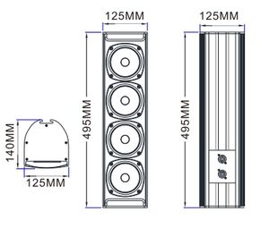 Haut-parleurs audio de scène professionnels Offre Spéciale CV4054 avec la gamme Fuu utilisée dans le système de conférence linguistique - Product Image 5