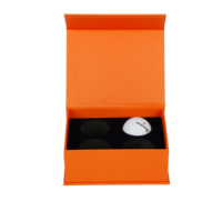 Boîte d'emballage magnétique pour balles de golf Boîte en carton de marque personnalisée avec mousse pour une présentation de qualité supérieure