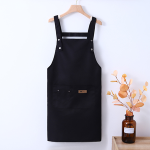 Delantal de trabajo sin mangas a cuadros de alta calidad personalizado al por mayor, kit de delantal industrial impermeable para chef, estilista, uniforme de trabajo. - Product Image 2