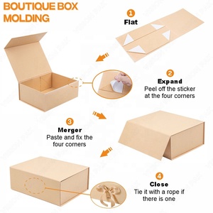 Luxury <strong>Large</strong> Magnetic Presentation Hamper <strong>Box</strong> Classic Pink Embossing <strong>Packing</strong> Foldable Hard Rigid Paperboard Gift <strong>Box</strong> - Product Image 2