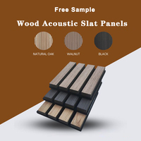 Panneaux acoustiques en polyester à lattes de bois Akupanel, style design moderne, très vendus, insonorisants pour chambre et salon