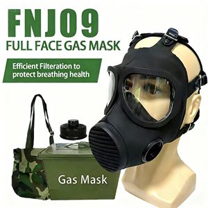रासायनिक/जैविक/परमाणु विषाक्त पदार्थों और विषाक्त धुएं के खिलाफ पूर्ण-फेस गैस मास्क सुरक्षा - Product Image 5