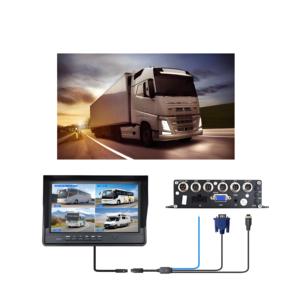 OEM/ODM High Quality 7-10&quot; Car <strong>Mdvr</strong> 4CH HD H.265 1024*600 Mobile DVR for Heavy-duty Vehicles SD/SSD DVR With 4 <strong>720P</strong> Cameras