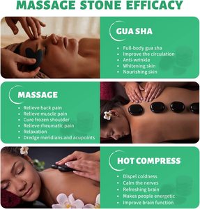Natürliches Lavastein-<span class=keywords><strong>Massage</strong></span> set Bian <span class=keywords><strong>Stone</strong></span> Schwarz Gua Sha SPA <span class=keywords><strong>Massage</strong></span> Hot <span class=keywords><strong>Stone</strong></span> Tools Benutzer definiertes Jade Guasha Healthcare Massager <span class=keywords><strong>Kit</strong></span> - Product Image 6