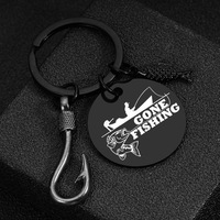 Özel Logo Balıkçılık Temalı Emaye Metal Anahtarlık Kişiselleştirilmiş Balıkçı Hatırası Hediye Anahtarlıklar Fabrika Tedarikçisi