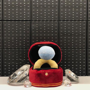 Disesuaikan Set cincin berlian mewah mainan berderit anjing lucu mewah tersembunyi dan mencari makanan mengendus anak anjing mainan kunyah - Product Image 2