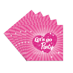 Pink Heart Party Tableware Set Disposable Plates <b>Cups</b> Napkins Forks Spoon Tablecloth Cartoon Style Party Supplies Kit - Product Image 5