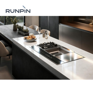 RUNPIN Losa <span class=keywords><strong>de</strong></span> <span class=keywords><strong>Cuarzo</strong></span> Blanco Espejo 3200x1600 20mm para Encimera Prefabricada, Suelo y Tocador, Proyecto Personalizado OEM ODM - Product Image 3