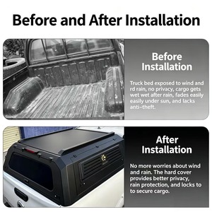 Copertura per Cassone Resistente alla Corrosione, Tettuccio Metallico per <span class=keywords><strong>Volkswagen</strong></span> <span class=keywords><strong>Amarok</strong></span> 4x4, per Fuoristrada, Overlanding, Viaggi e Uso Agricolo - Product Image 6