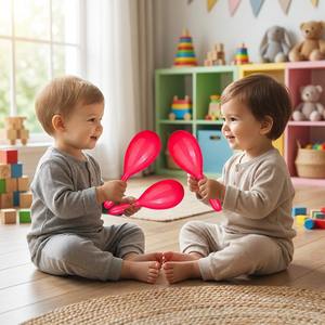 Maracas de Plástico para Niños, Instrumento Musical de Percusión, Regalo para Niños, Maracas de Arena - Product Image 3