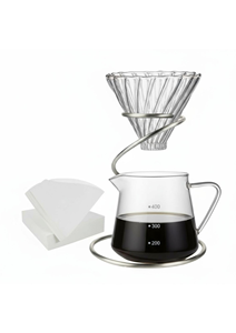 New Arrivals Hot Pour Over Drip <b>Coffee</b> Gift Bag Set Box with Hand Ceramic Manual <b>Coffee</b> <b>Grinder</b> Glass Filter Saver Spoon - Product Image 4