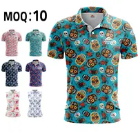 Custom Dye Sublimation Printing Golf Shirt for Men