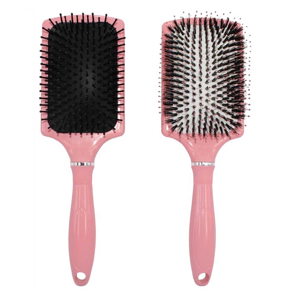 Расческа для волос с логотипом на заказ, массажная щетина кабана, набор кистей для волос