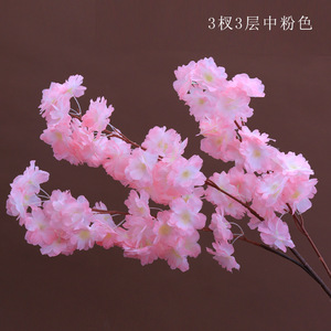 RK196 Nouvelle Décoration Florale Artisanale de Mariage en Fleurs de Cerisier Artificielles, Haute Qualité, Prix Abordable, Vente Chaude Directe Usine - Product Image 1