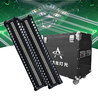 Barra LED de matriz oscilante de doble fila de 500W, luz estroboscópica de píxeles RGBW de 48*10W, atenuación de 32 bits, luz de escenario DMX RDM para discoteca, club, boda