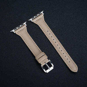 Bracelets de montre en cuir de luxe pour Apple Watch S11 10 46mm Ultra 49mm SE 44mm, bracelet souple avec boucle en acier inoxydable - Product Image 3