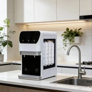 Distributeur d'eau de bureau tout-en-un avec système de filtration, chauffage et refroidissement, purificateur en plastique pour hôtels - Product Image 2
