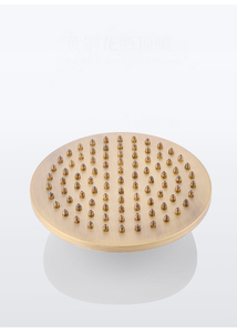 Ensemble de douche mural européen en laiton antique à double poignée avec barre coulissante, mitigeur à débit contrôlé, robinet en céramique brossé, jets mural, doux, pluie, massage <span class=keywords><strong>WC</strong></span> - Product Image 4