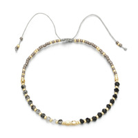 Bracelet bohème fait main en perles de rocaille MIYUKI, bracelet ajustable en pierre naturelle, bracelet en perles facettées, petit bracelet en perles dorées